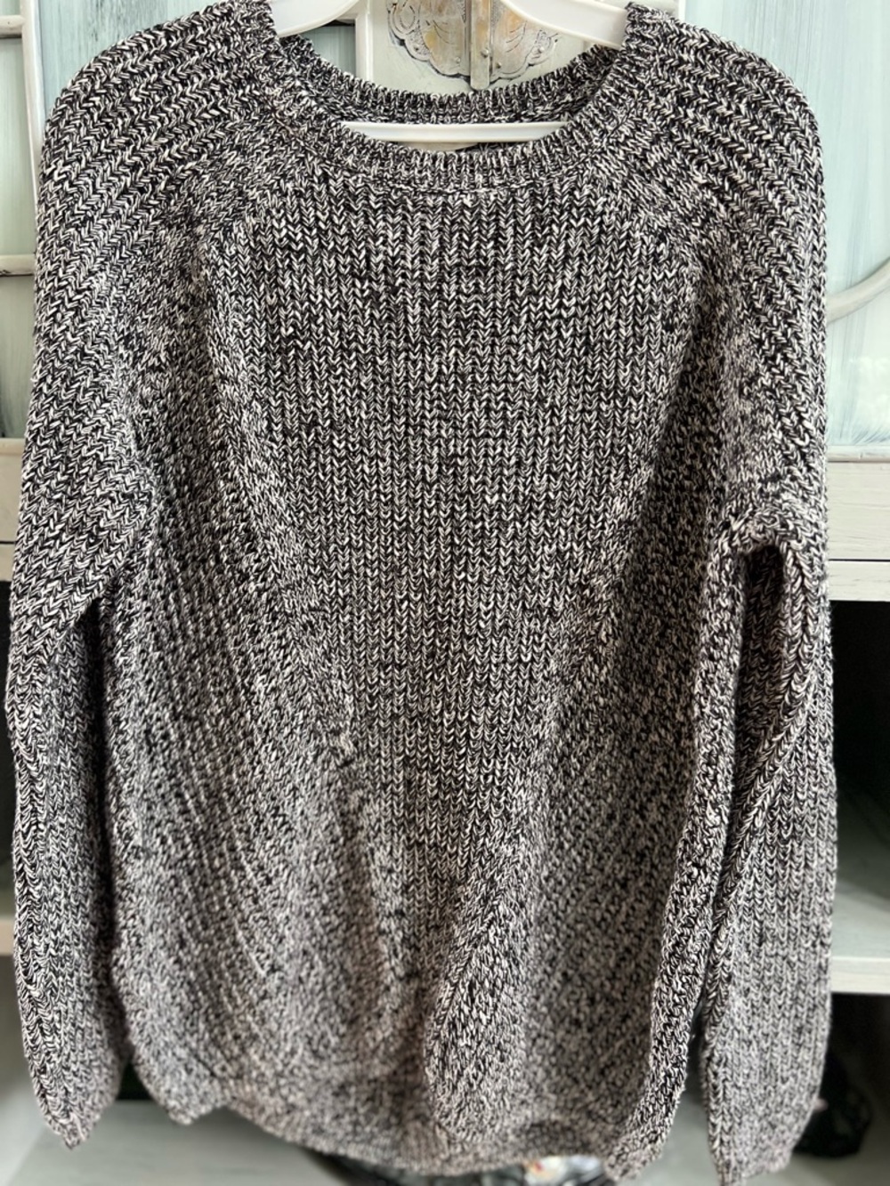 H&M Marled Gray Crewneck Sweater